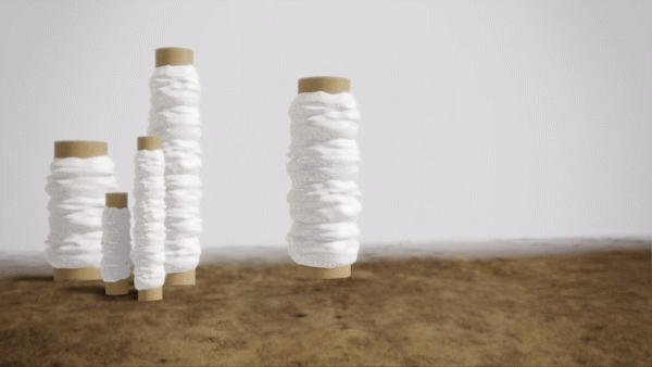 Animation of FilterSleeve being fitted to a drain pipe