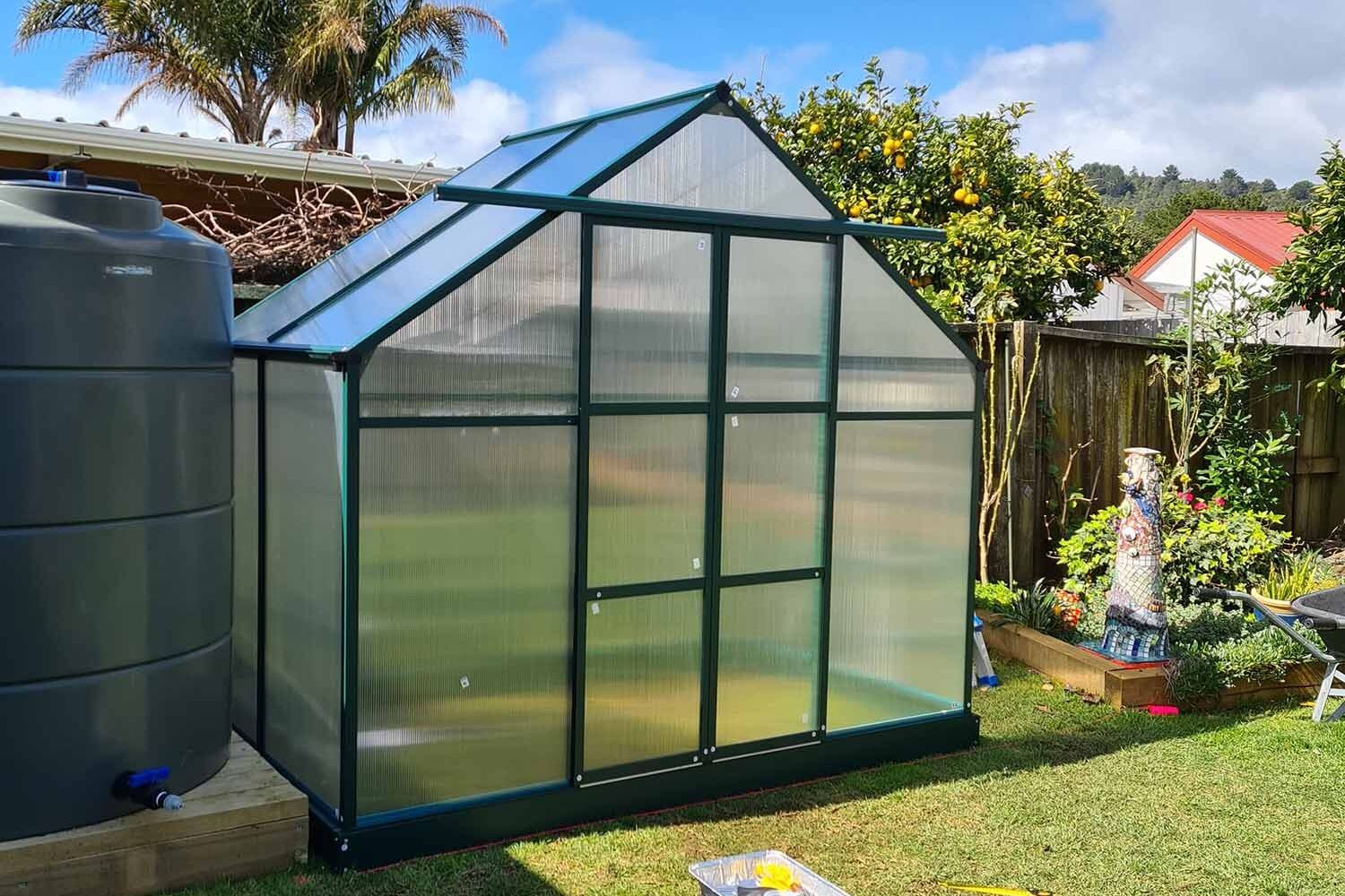 SmartPave paved floor inside a glasshouse
