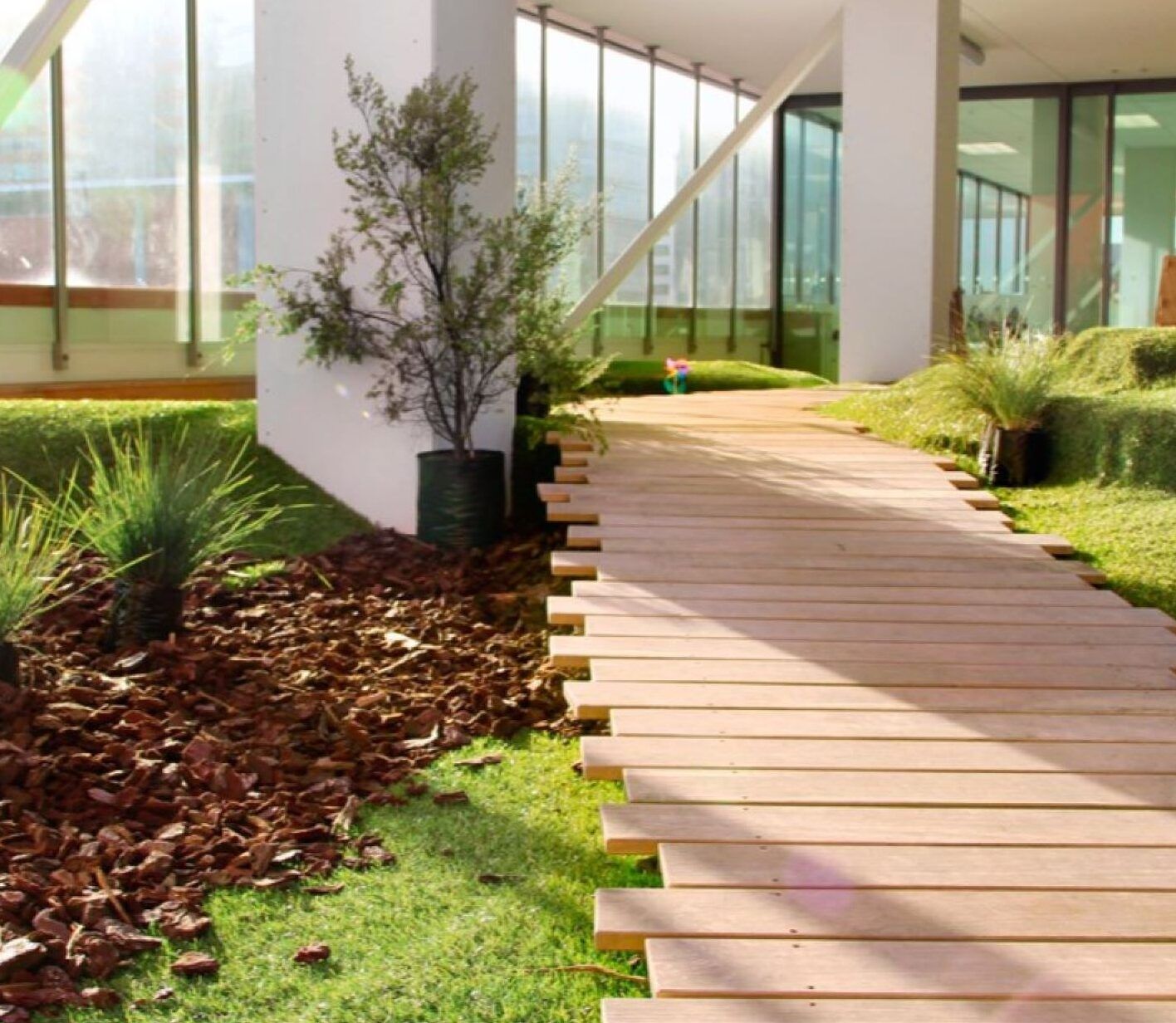 SureSoak drainage cells under artificial turf