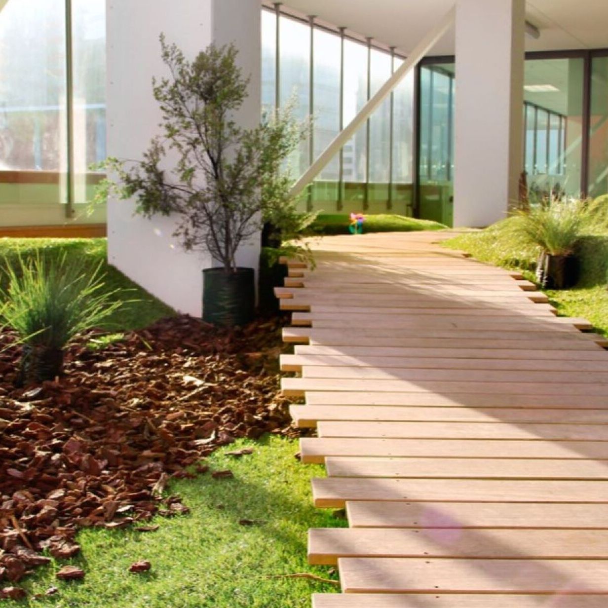SureSoak drainage cells under artificial turf