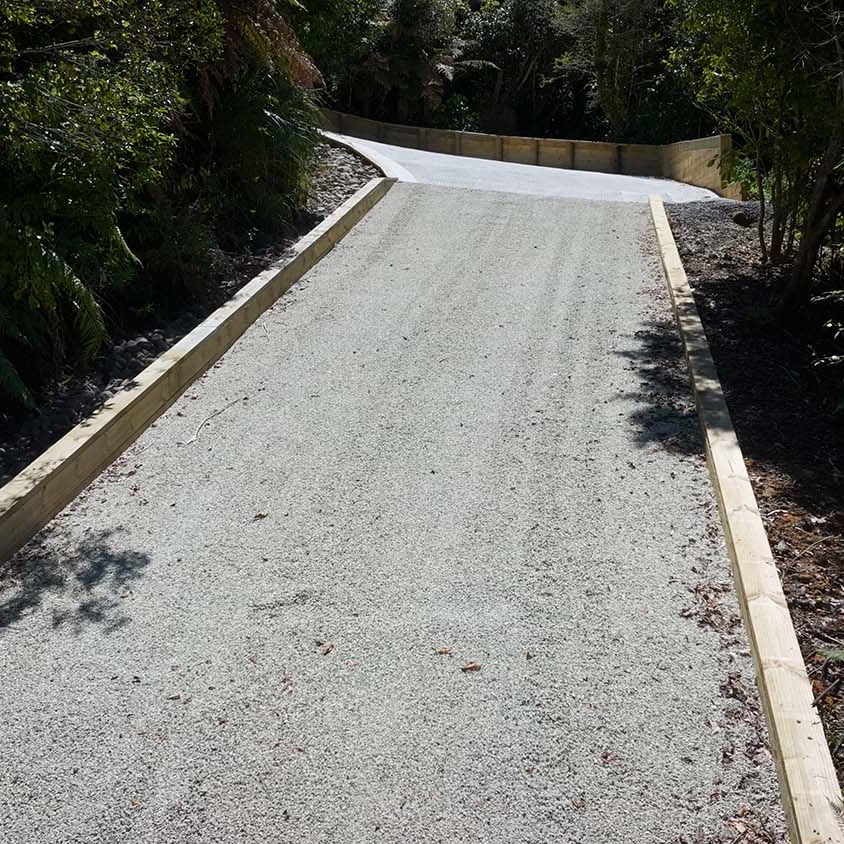 Installing SurePave permeable pavers on a driveway
