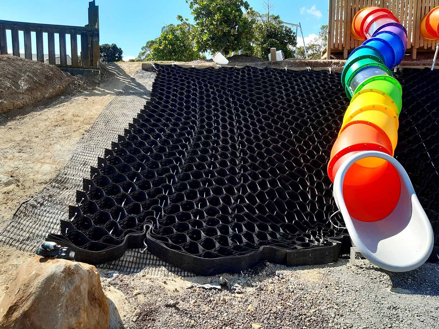 StrataWeb geocell used for erosion control