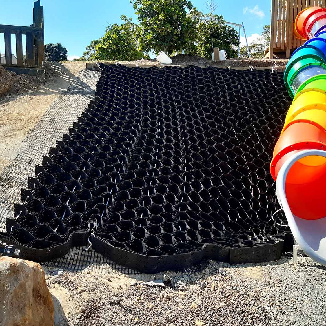 StrataWeb geocell used for erosion control
