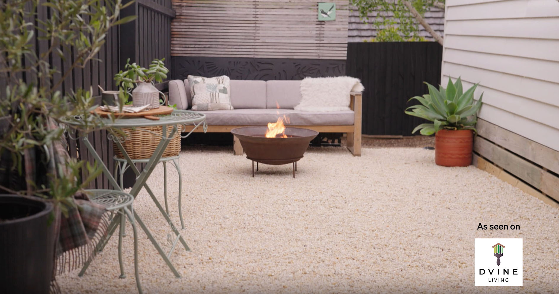 Dvine Living- pebble patio