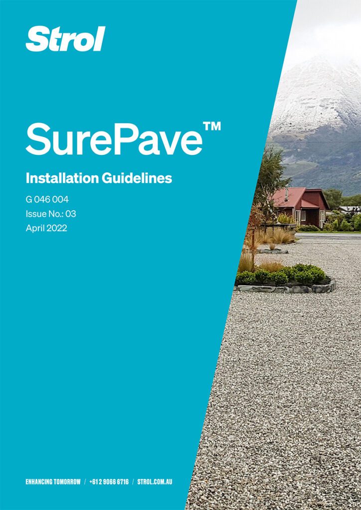 SurePave Installation Guide Strol AU - Cover