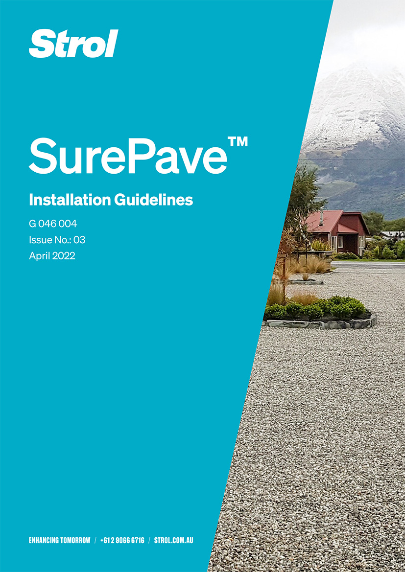 SurePave Installation Guide Strol AU - Cover