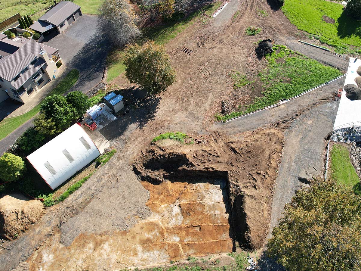 Driveway drone photo