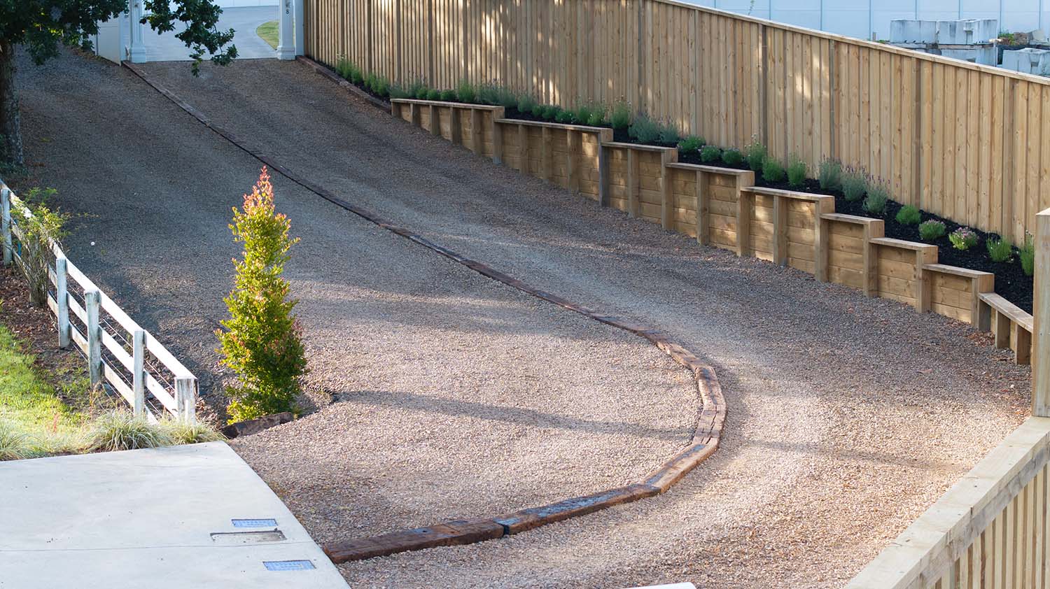 Permenable paving finished driveway