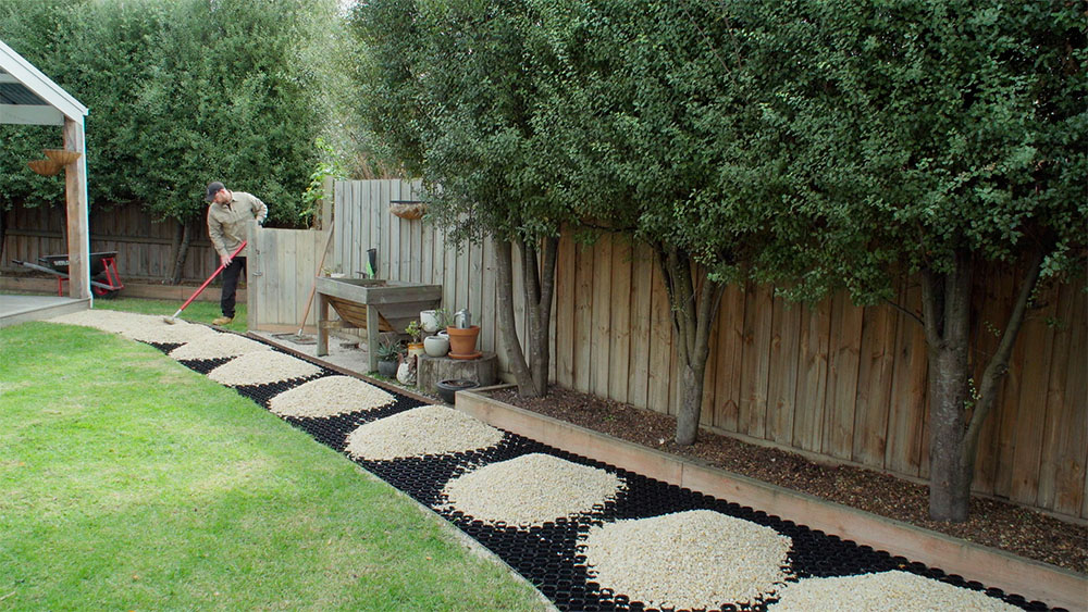 Permeable Paved Garden Path